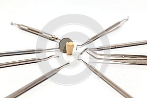 Dental instruments. Dentures and medical tools