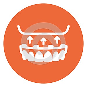 Dental Isolated Vector Icon that can be easily modified or edit