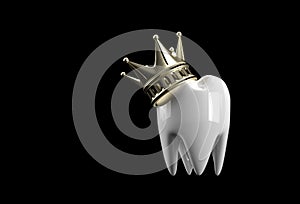 Dental King model of premolar tooth 3D Rendering