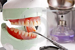Dental lab articulator and equipments for denture