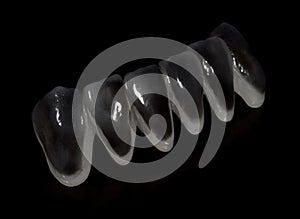 Dental laboratory work. Ceramic teeth.