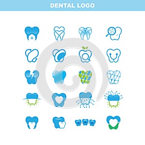 Dental Logo Set, EPS 10