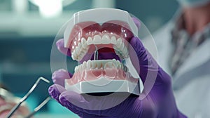 The dental model exam. AI generated