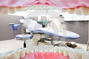 Dental model object in dental clinic