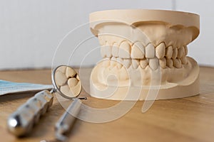 Dental mold with dental tools