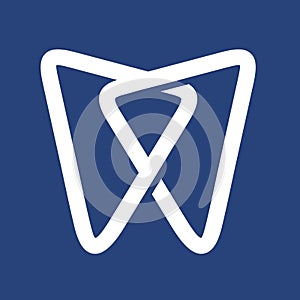 Dental monogram cool vector logo