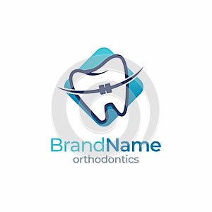 Dental Orthodontics Tooth, Dentist Logo Graphic