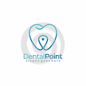 Dental Point Tooth, Dentist Logo Graphic