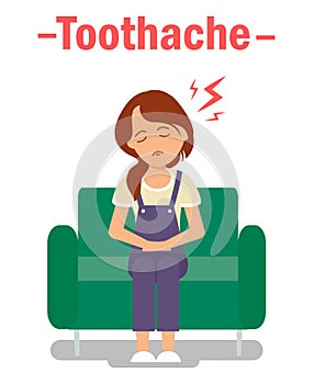 Dental Problem, Toothache Vector Banner Concept