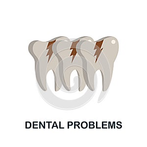 Dental Problems icon. Simple element from health diseases collection. Creative Dental Problems icon for web design, templates,