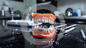The Dental Prosthetic Model.AI generated image