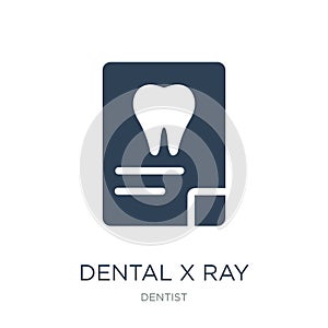 dental x ray icon in trendy design style. dental x ray icon isolated on white background. dental x ray vector icon simple and