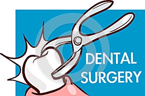 Dental surgery. Dental clinic logotype concept icon photo