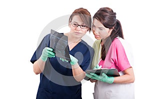 Dental team with women doctors