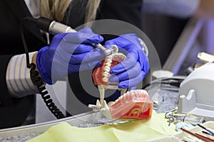 Dental technician or prosthesis worker