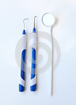 Dental tools in dental clinic
