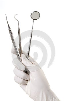 Zahnmedizinisch Werkzeuge aus handel 