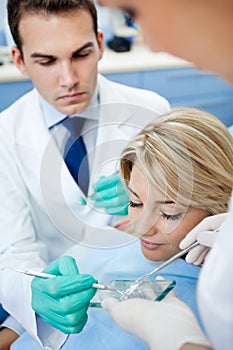 Dental treatment - fillings photo