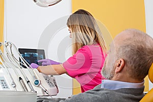 Dental treatment, x-ray