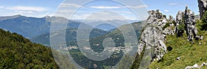 Denti della vecchia mountain over Lugano on Switzerland photo