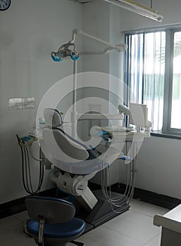 Dentist chair in Zhuhai medical center.