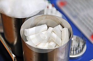 Dentist cotton wool