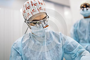 Dentist Doing Surgery Procedure