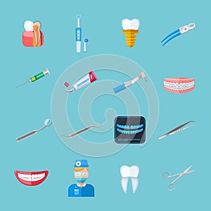 Dentist Flat Icons