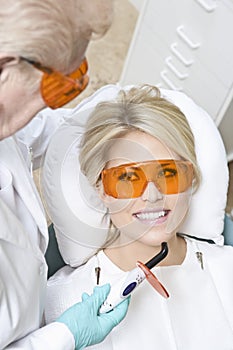 Dentist Inspecting Patient's Teeth