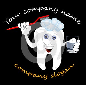 Dentist logo template, vector logo concept