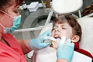 At dentist medic orthodontic doctor photo