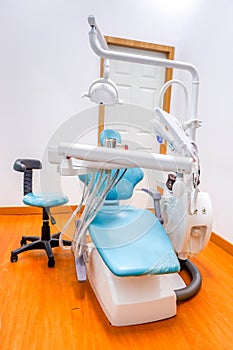 Dentist office equipped with modern instruments