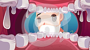 dentist and oral examination