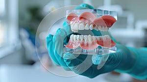 The dentist's dental model. AI generated