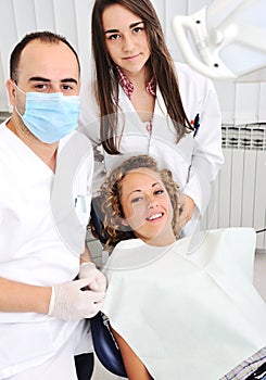 Dentists teeth checkup photo