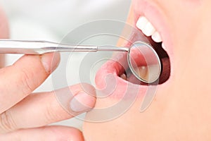 Dentists teeth checkup