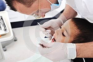Dentists teeth checkup