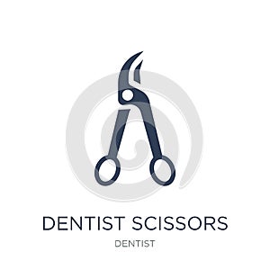 dentist Scissors icon. Trendy flat vector dentist Scissors icon