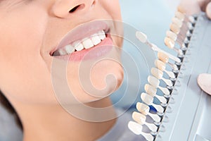 Výber pacienti zuby farba palety v klinika 