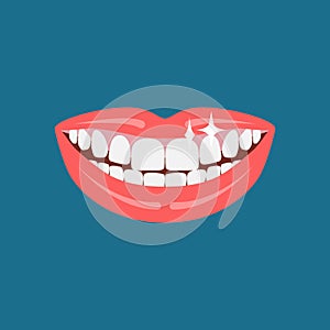 Dentist smile icon.