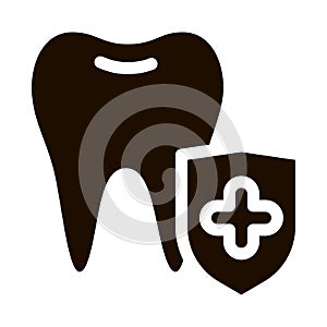Dentist Stomatology Tooth Protection glyph icon