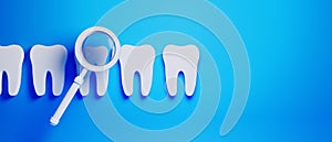 dentist tooth with tools of medical health care for dental clinic hospital bussiness