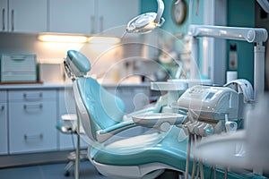 A dentist utilizes modern equipment, like an intraoral scanner or digital X-ray machine.