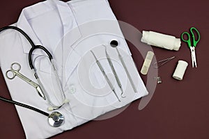 Dentistry Equipment In A Uniform Pocket