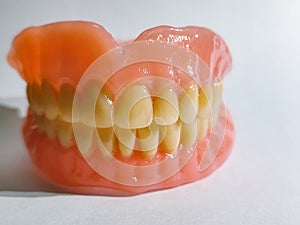Dentistry-Full acrilic denture for elderly