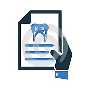 Dentistry, gum, teeth, x ray icon. Simple vector sketch