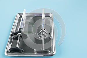 Dentistry medical tools syring.