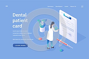 Dentistry patients personal card. Doctor examines clients dental tomograms on digital document