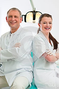 Dentists in their surgery