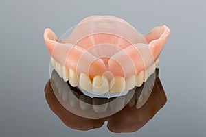 Teeth with reflection photo